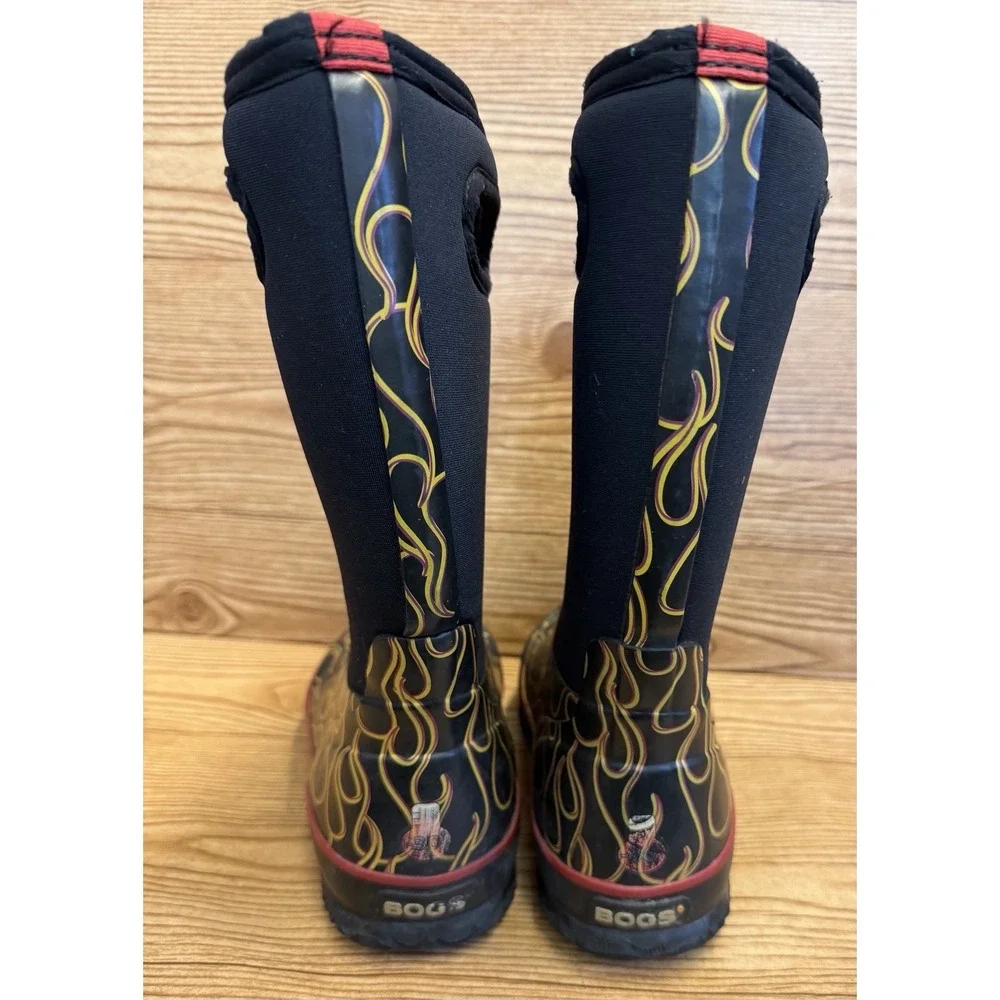 Bogs FLAME Waterproof Insulated Rain Snow Boots Big Kids Youth 4‎ EU 37